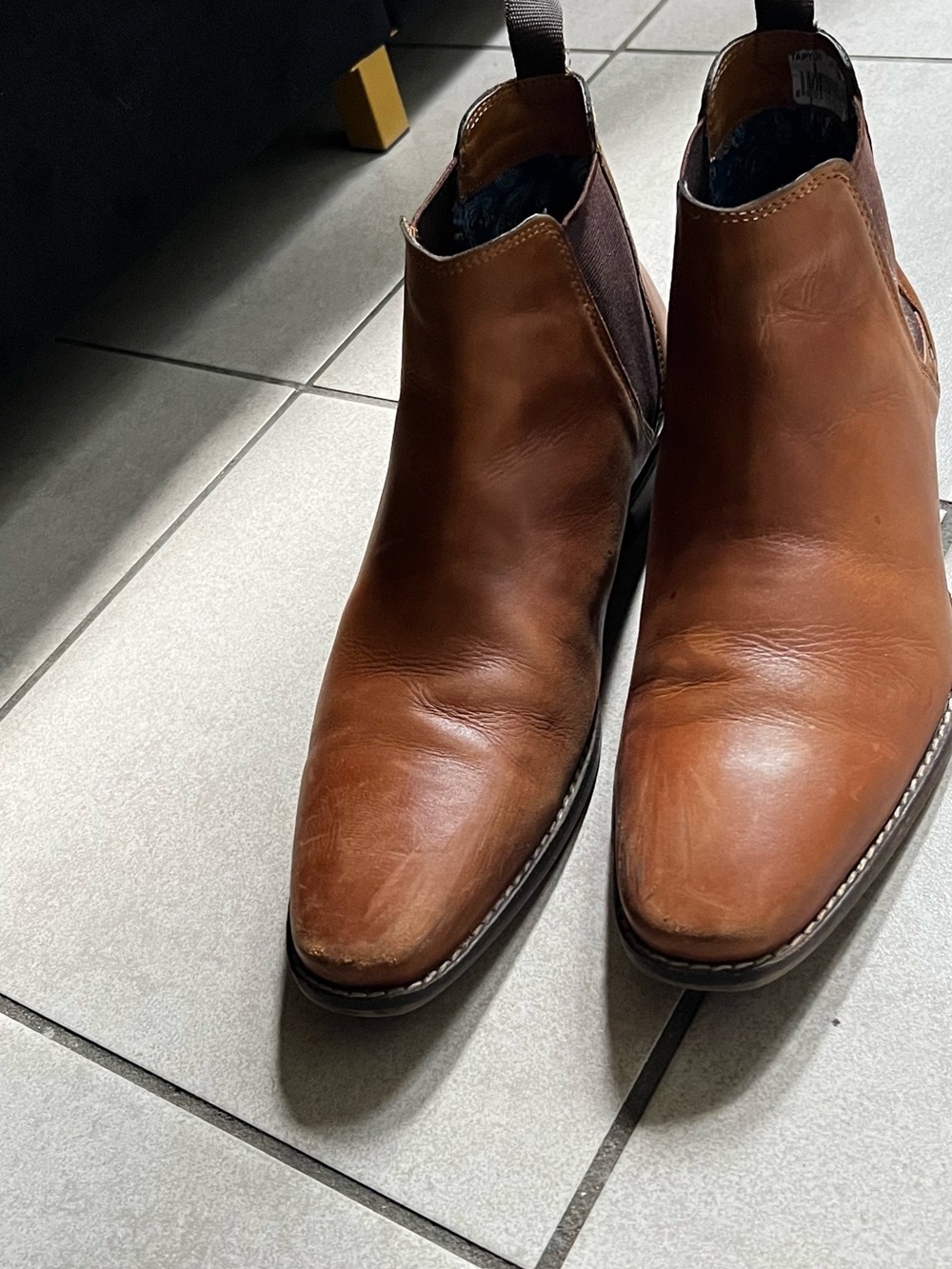 ASOS Brown Leather Chelsea Boots